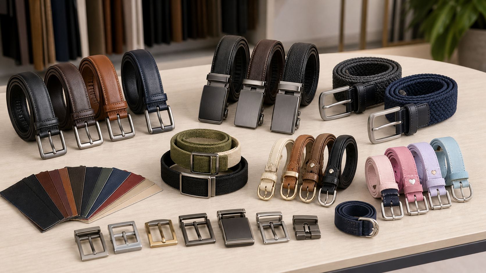 Lebo Belt product and buckle range