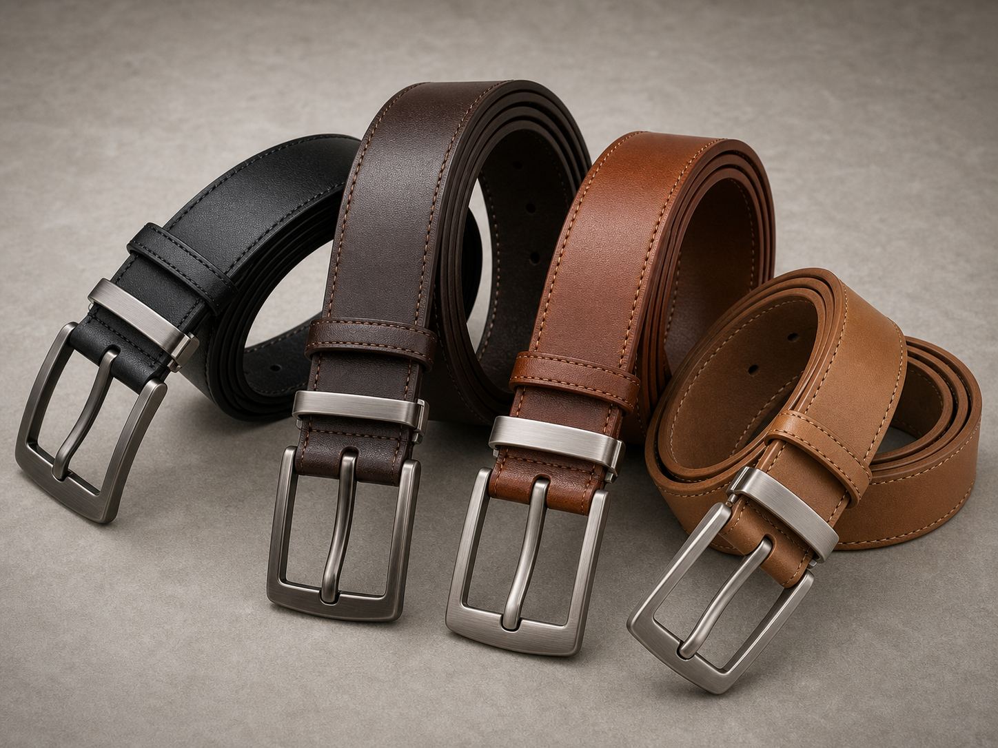 Top grain leather belt category