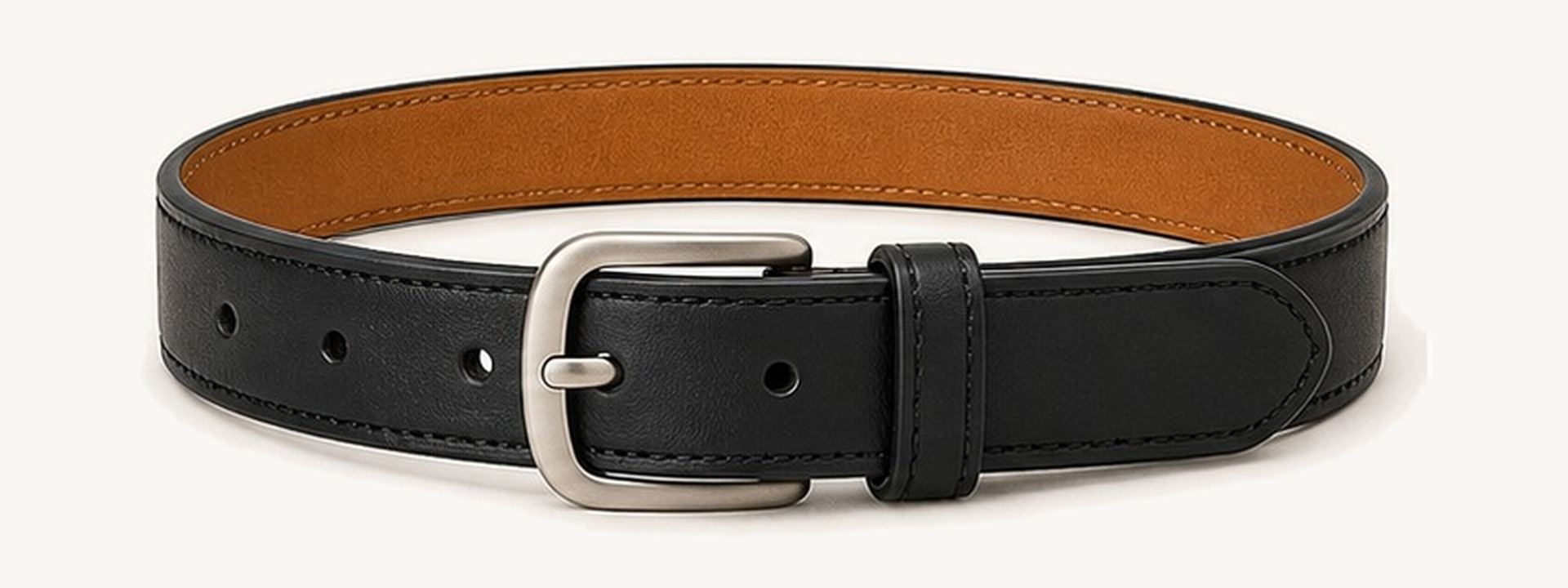 Junior school reversible belt - Black