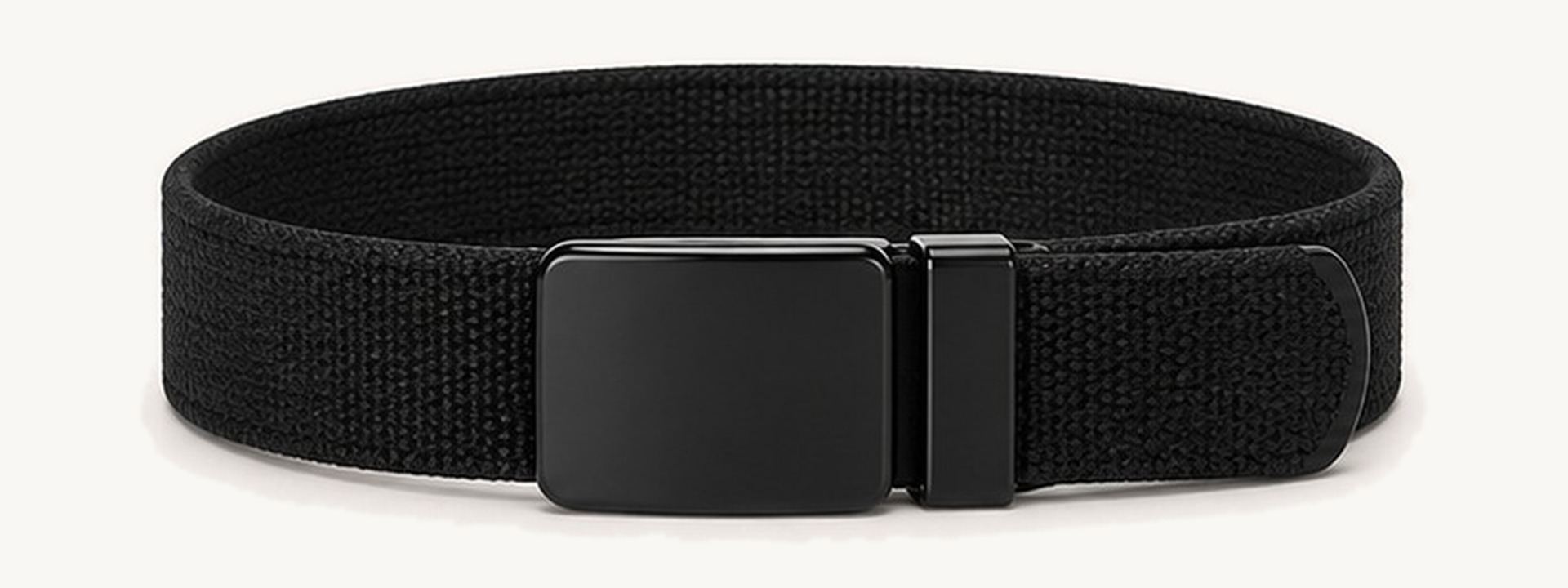 Soft plaque elastic belt - Black