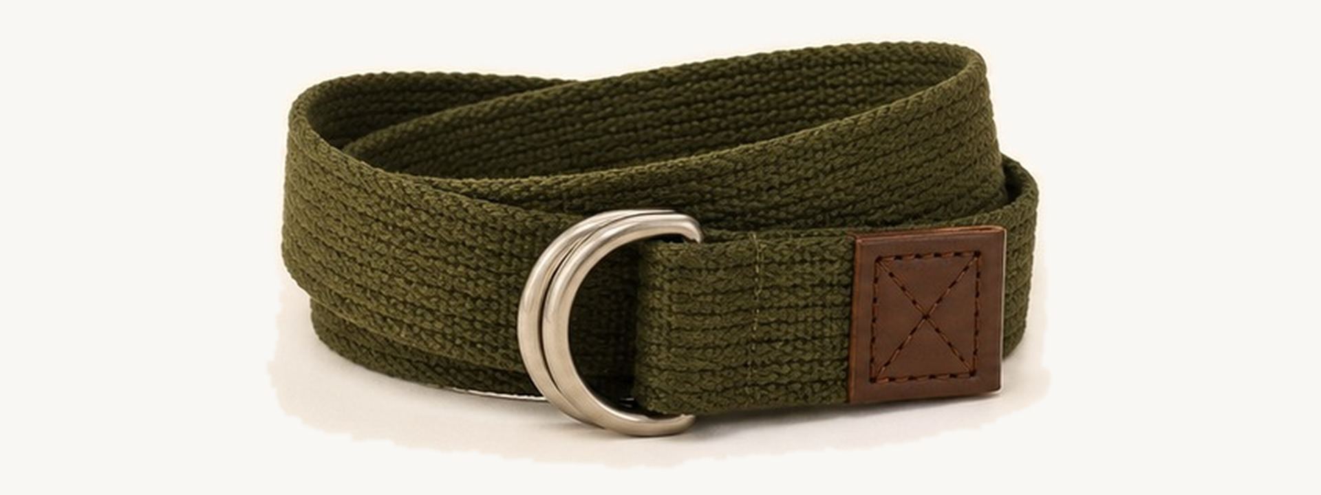 Kids D-ring webbing belt - Olive