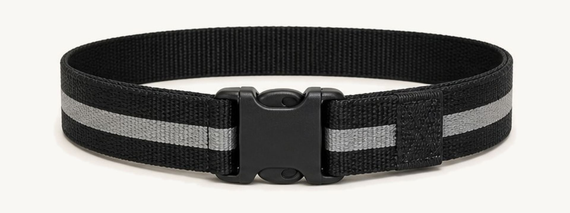 Reflective safety webbing belt - Black reflective