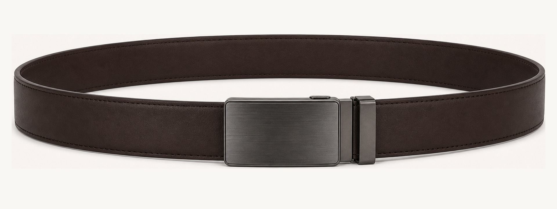 Ratchet value belt - Dark brown