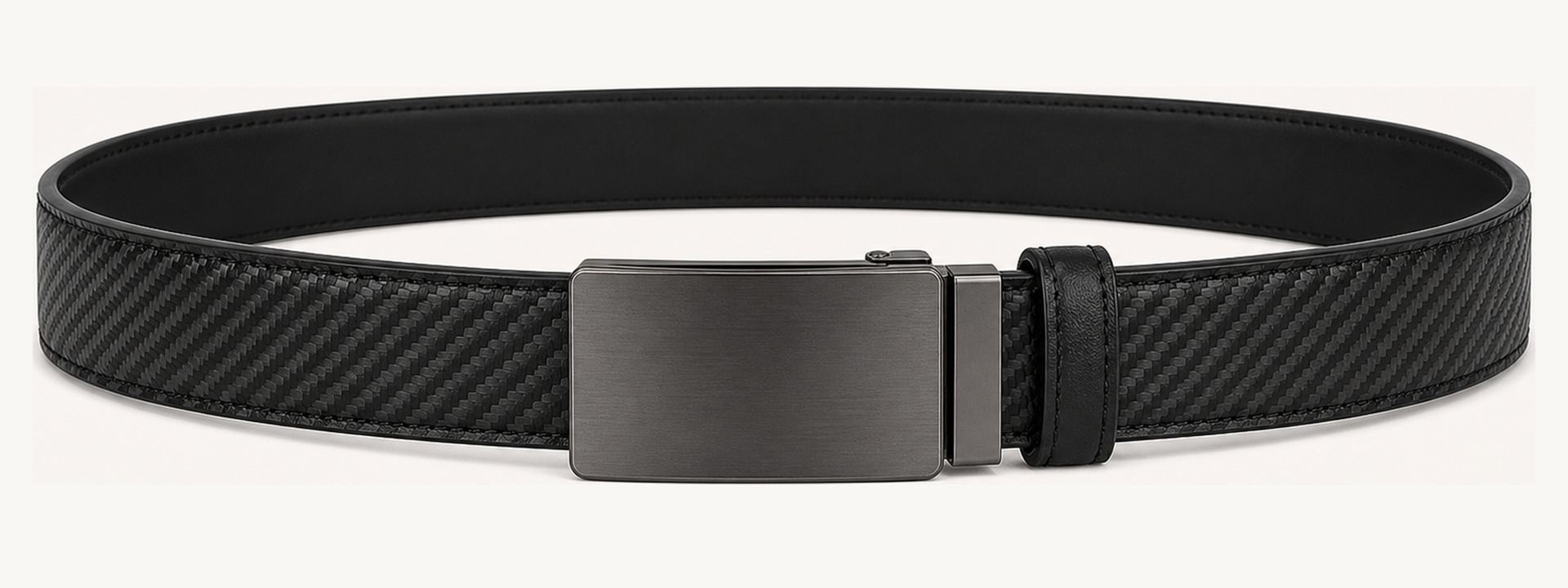 Carbon automatic belt - Black carbon